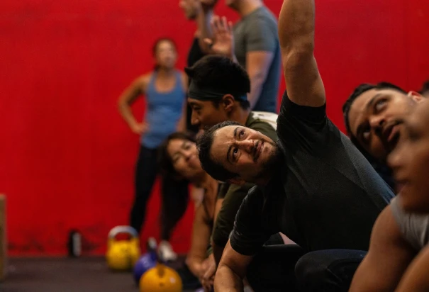 Group of people at the gym